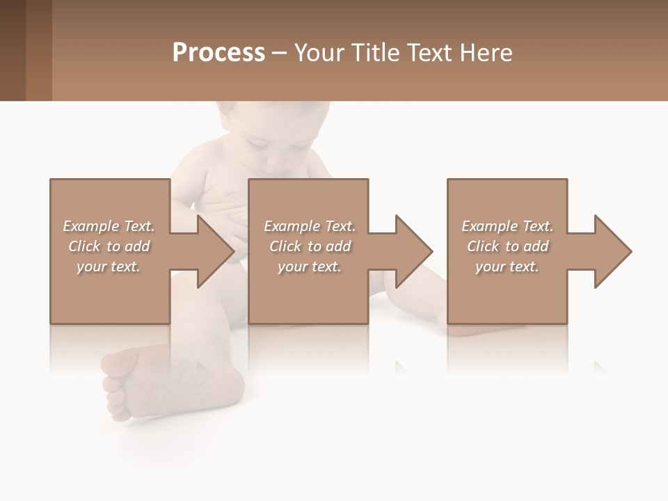 A Baby Sitting On The Ground With A Diaper PowerPoint Template
