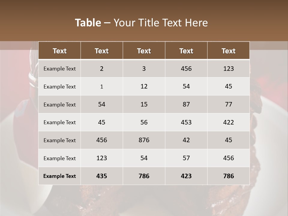 A Piece Of Chocolate Cake With Strawberries On Top PowerPoint Template