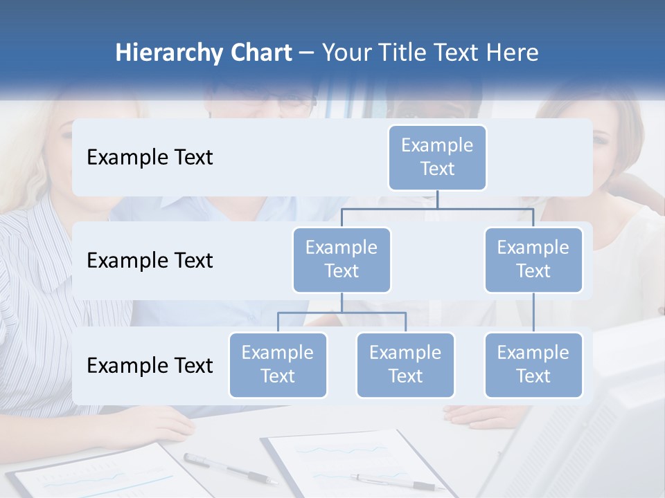 A Group Of People Standing Around A Table PowerPoint Template
