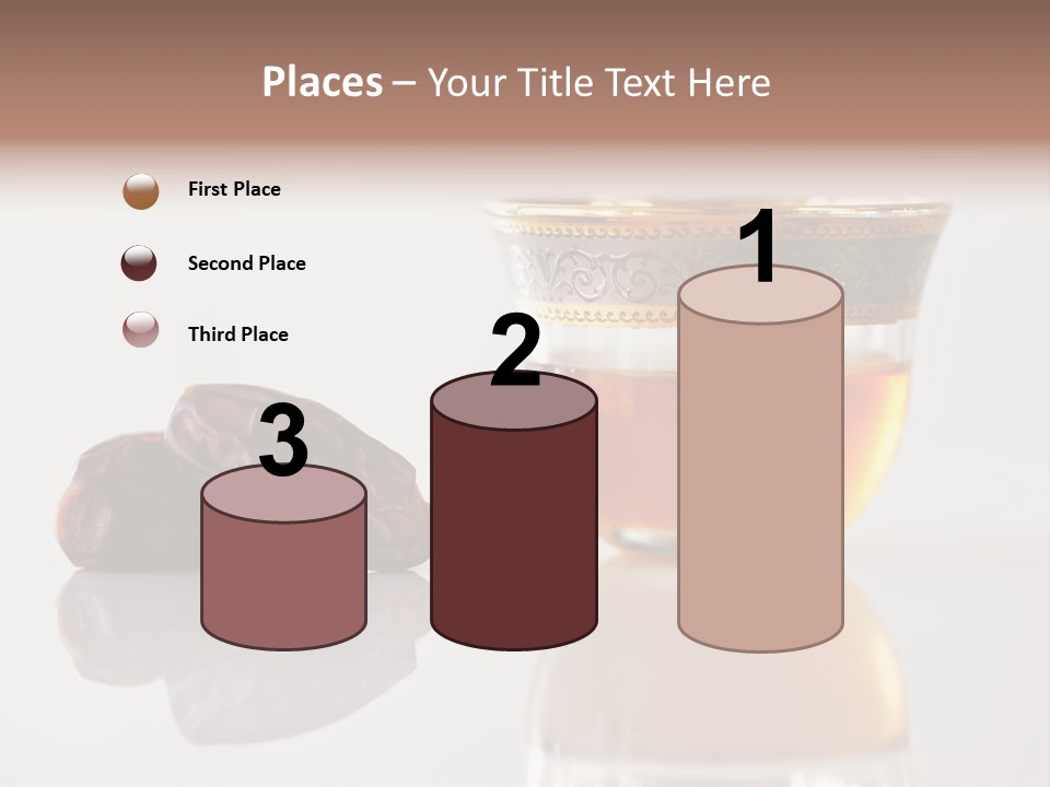 A Cup Of Tea Next To A Bowl Of Raisins PowerPoint Template