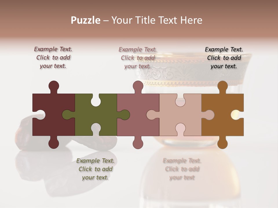 A Cup Of Tea Next To A Bowl Of Raisins PowerPoint Template