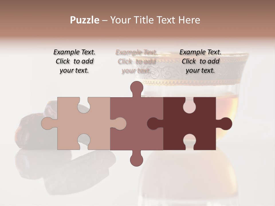 A Cup Of Tea Next To A Bowl Of Raisins PowerPoint Template