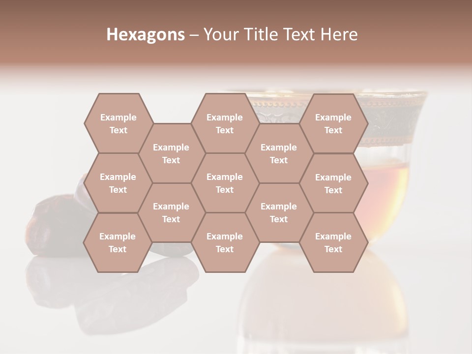 A Cup Of Tea Next To A Bowl Of Raisins PowerPoint Template