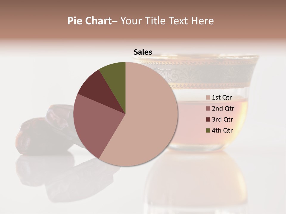 A Cup Of Tea Next To A Bowl Of Raisins PowerPoint Template