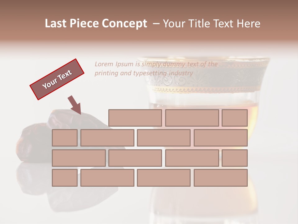 A Cup Of Tea Next To A Bowl Of Raisins PowerPoint Template