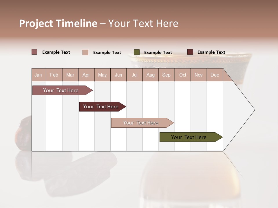 A Cup Of Tea Next To A Bowl Of Raisins PowerPoint Template