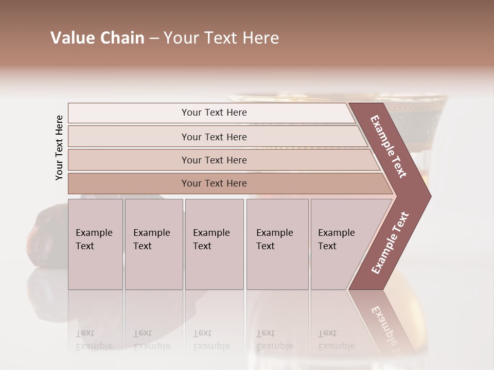 A Cup Of Tea Next To A Bowl Of Raisins PowerPoint Template