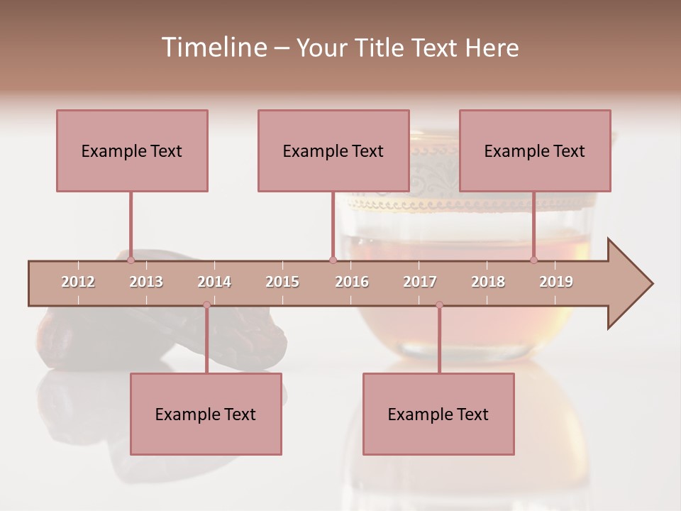 A Cup Of Tea Next To A Bowl Of Raisins PowerPoint Template