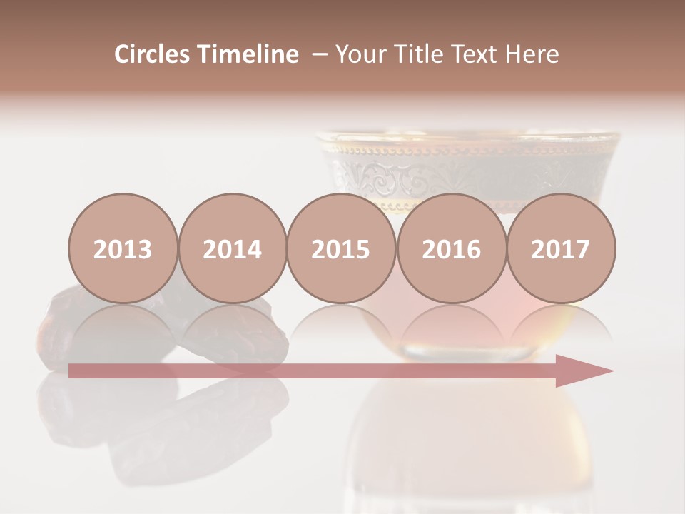 A Cup Of Tea Next To A Bowl Of Raisins PowerPoint Template