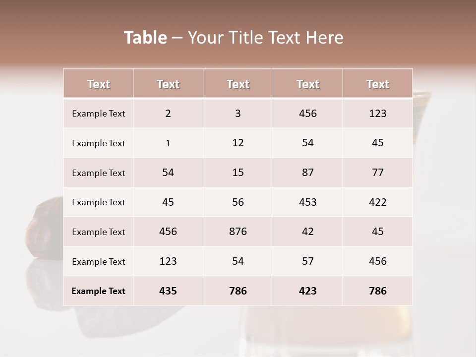 A Cup Of Tea Next To A Bowl Of Raisins PowerPoint Template