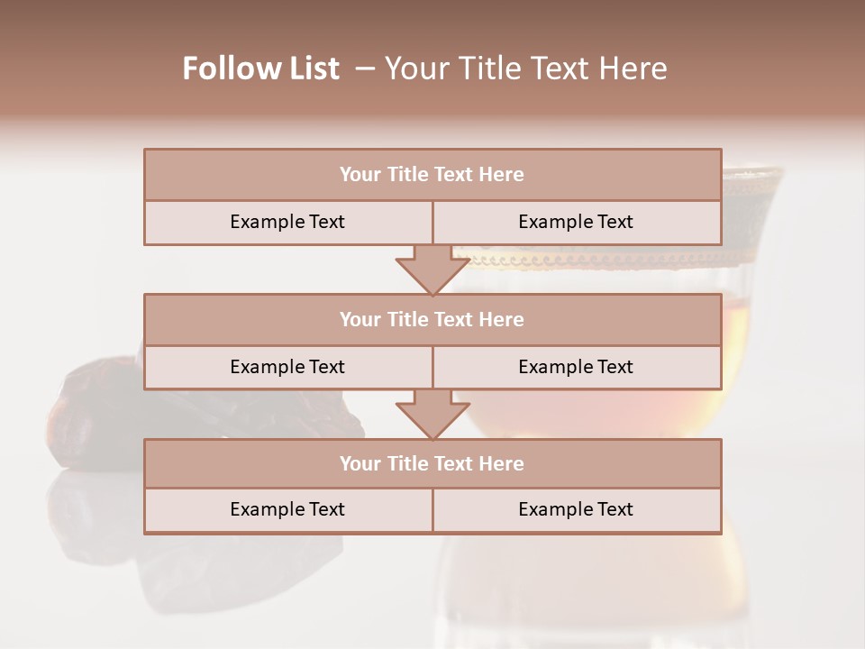 A Cup Of Tea Next To A Bowl Of Raisins PowerPoint Template