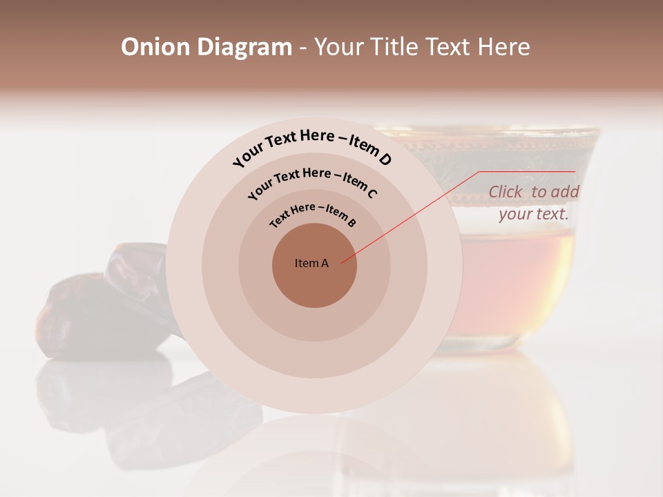A Cup Of Tea Next To A Bowl Of Raisins PowerPoint Template