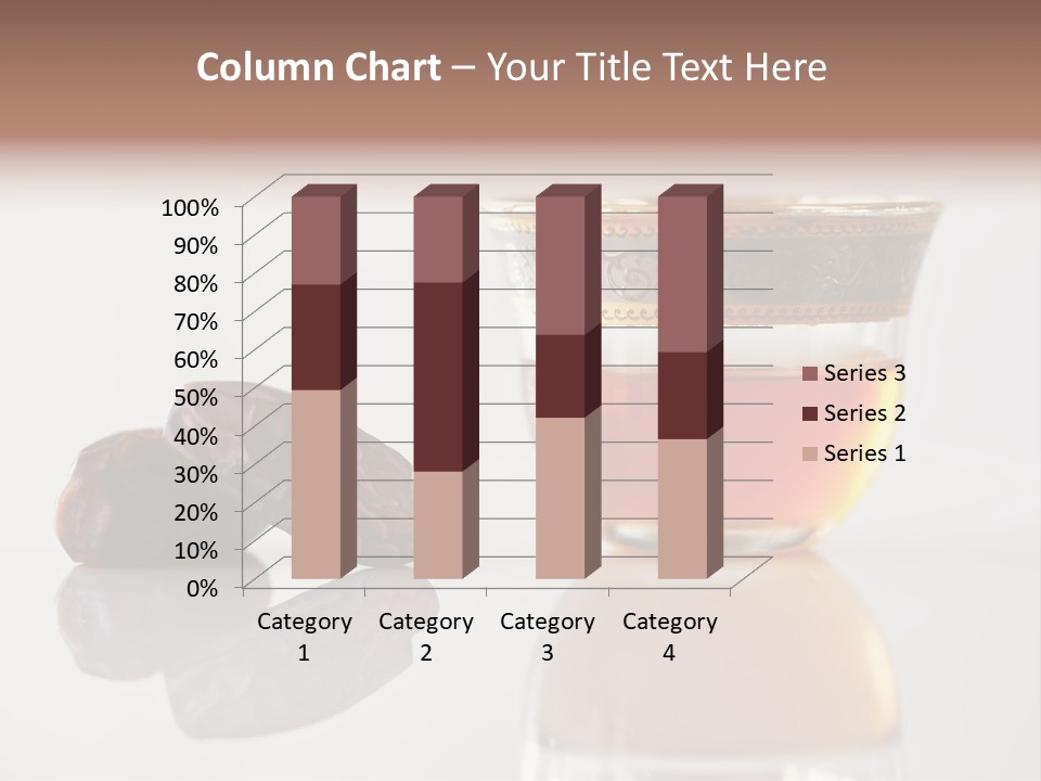 A Cup Of Tea Next To A Bowl Of Raisins PowerPoint Template
