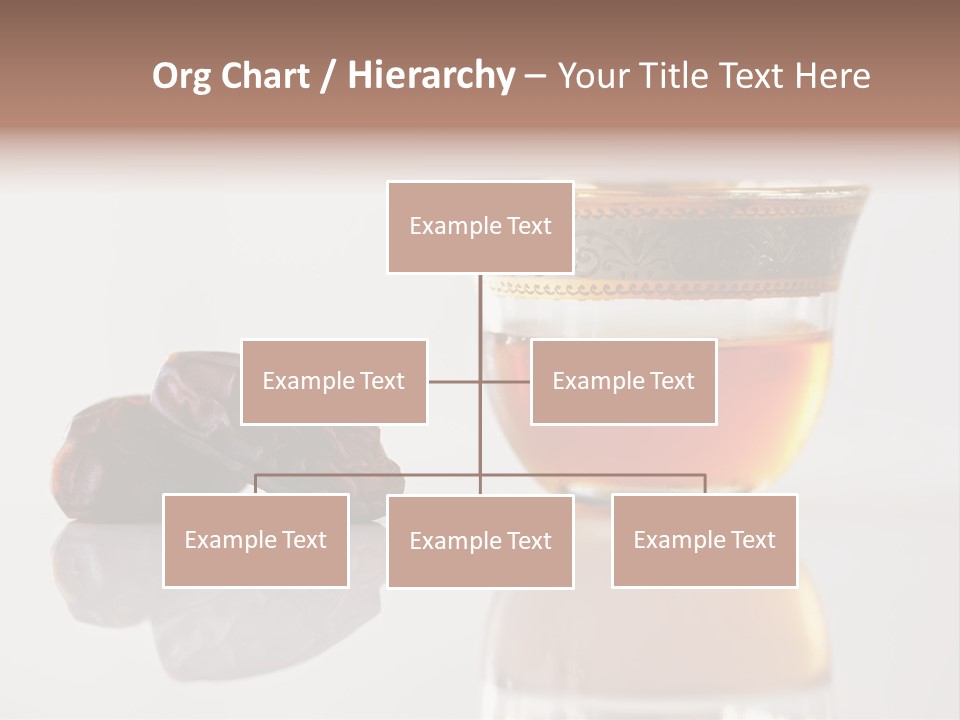A Cup Of Tea Next To A Bowl Of Raisins PowerPoint Template