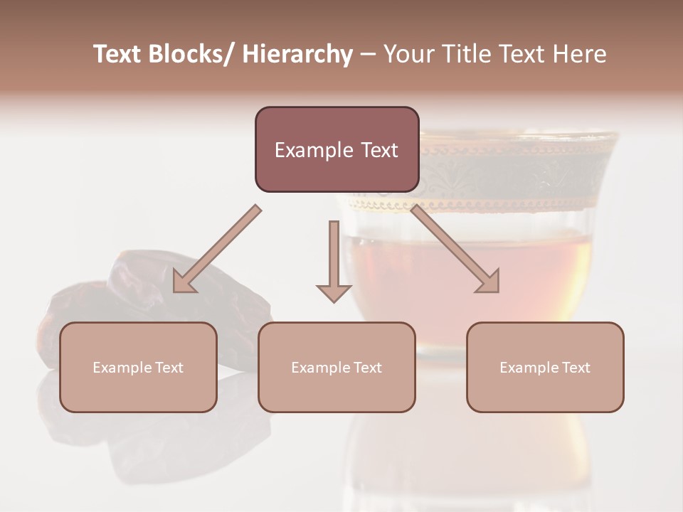 A Cup Of Tea Next To A Bowl Of Raisins PowerPoint Template