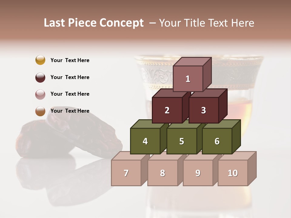 A Cup Of Tea Next To A Bowl Of Raisins PowerPoint Template