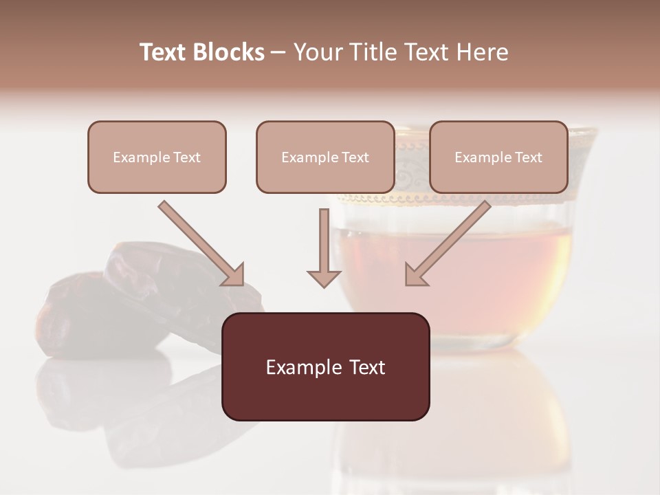 A Cup Of Tea Next To A Bowl Of Raisins PowerPoint Template