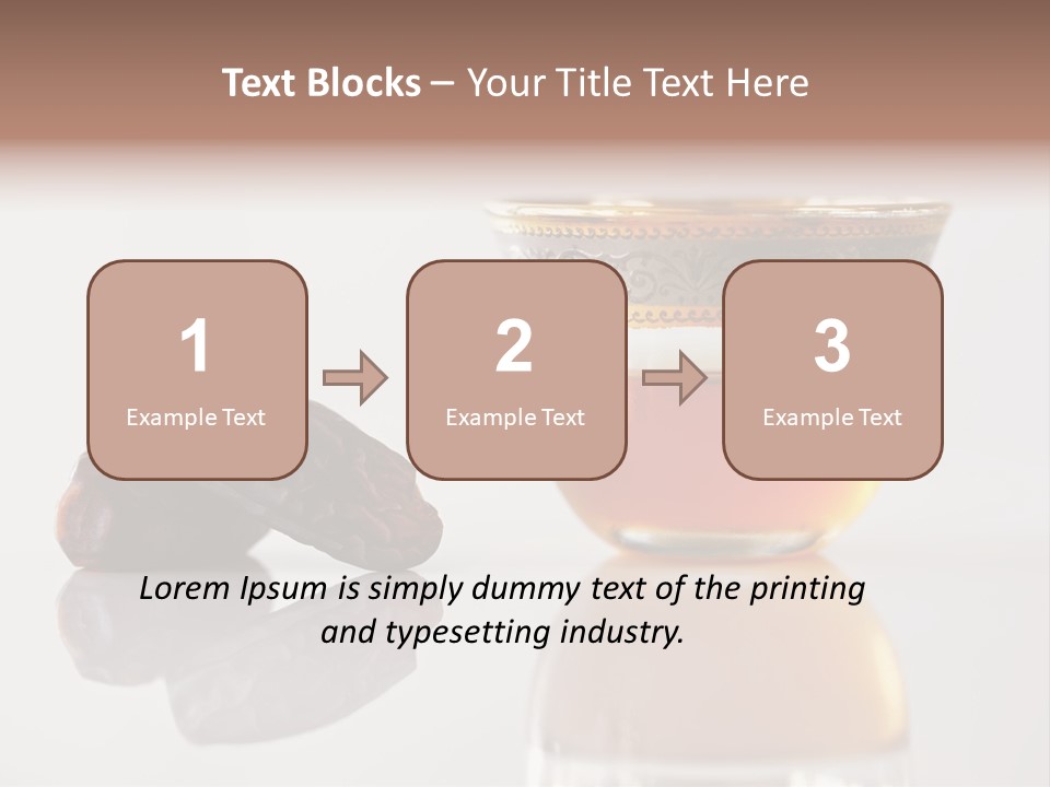 A Cup Of Tea Next To A Bowl Of Raisins PowerPoint Template