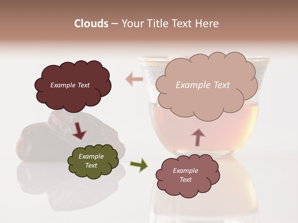 A Cup Of Tea Next To A Bowl Of Raisins PowerPoint Template