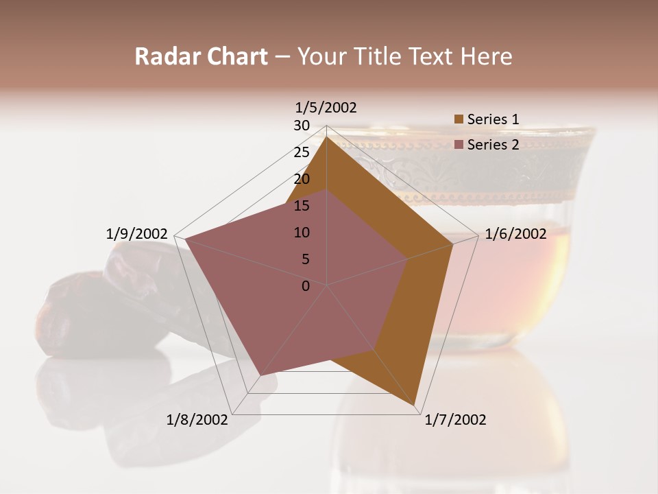 A Cup Of Tea Next To A Bowl Of Raisins PowerPoint Template
