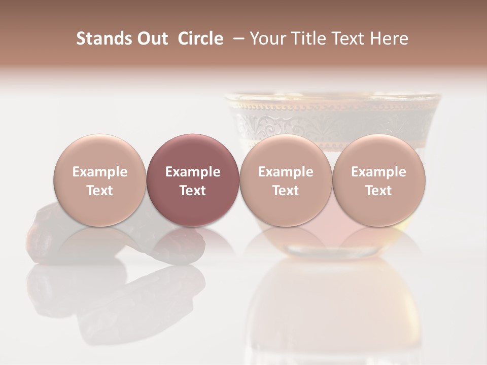 A Cup Of Tea Next To A Bowl Of Raisins PowerPoint Template