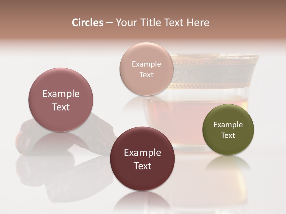 A Cup Of Tea Next To A Bowl Of Raisins PowerPoint Template