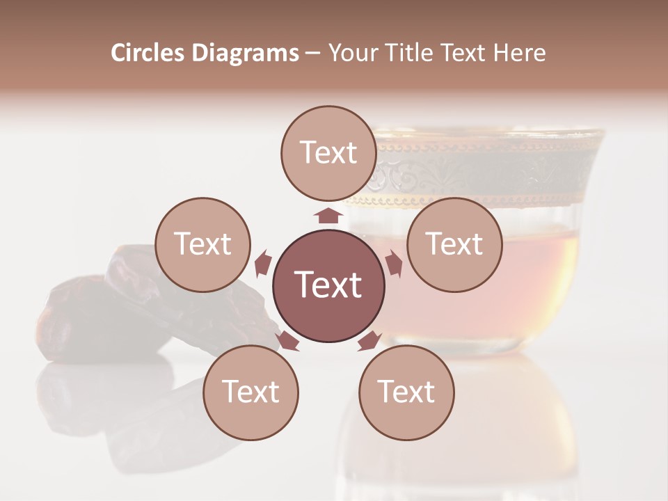 A Cup Of Tea Next To A Bowl Of Raisins PowerPoint Template