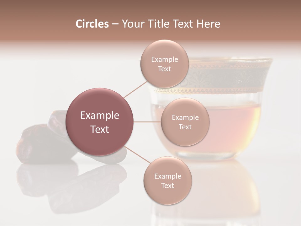 A Cup Of Tea Next To A Bowl Of Raisins PowerPoint Template