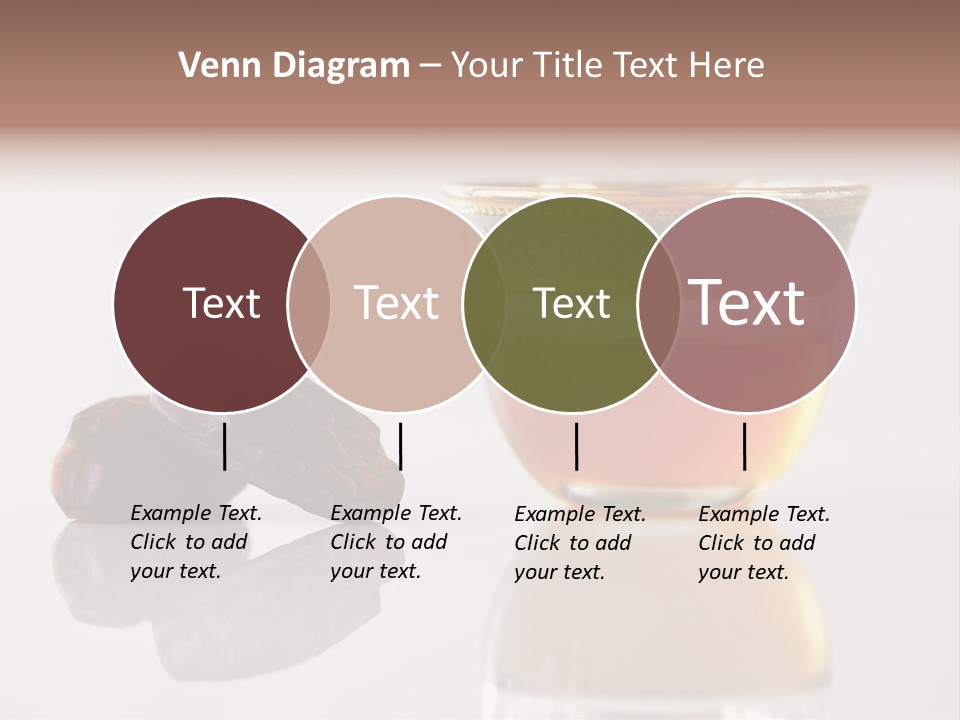 A Cup Of Tea Next To A Bowl Of Raisins PowerPoint Template