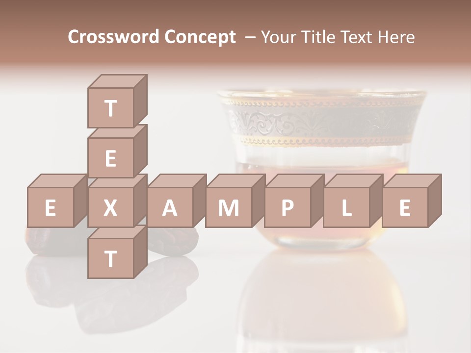 A Cup Of Tea Next To A Bowl Of Raisins PowerPoint Template