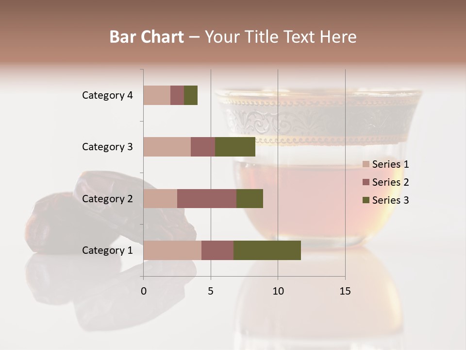 A Cup Of Tea Next To A Bowl Of Raisins PowerPoint Template