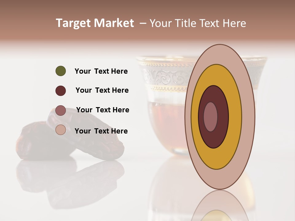 A Cup Of Tea Next To A Bowl Of Raisins PowerPoint Template