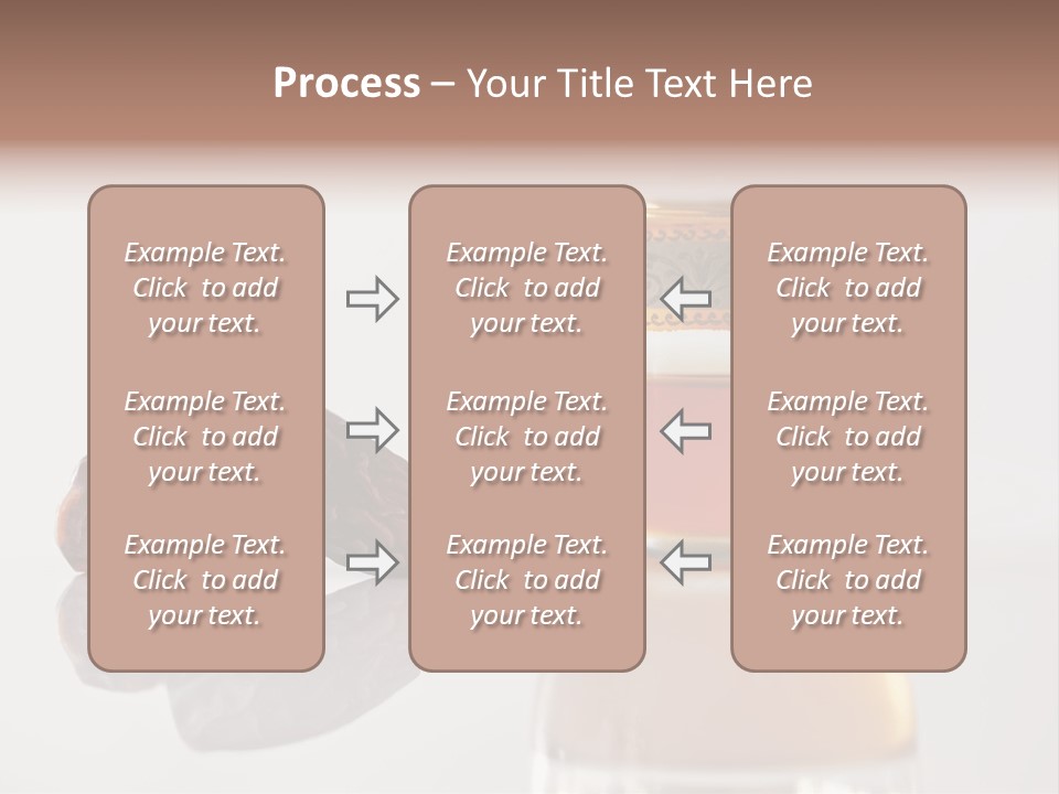 A Cup Of Tea Next To A Bowl Of Raisins PowerPoint Template