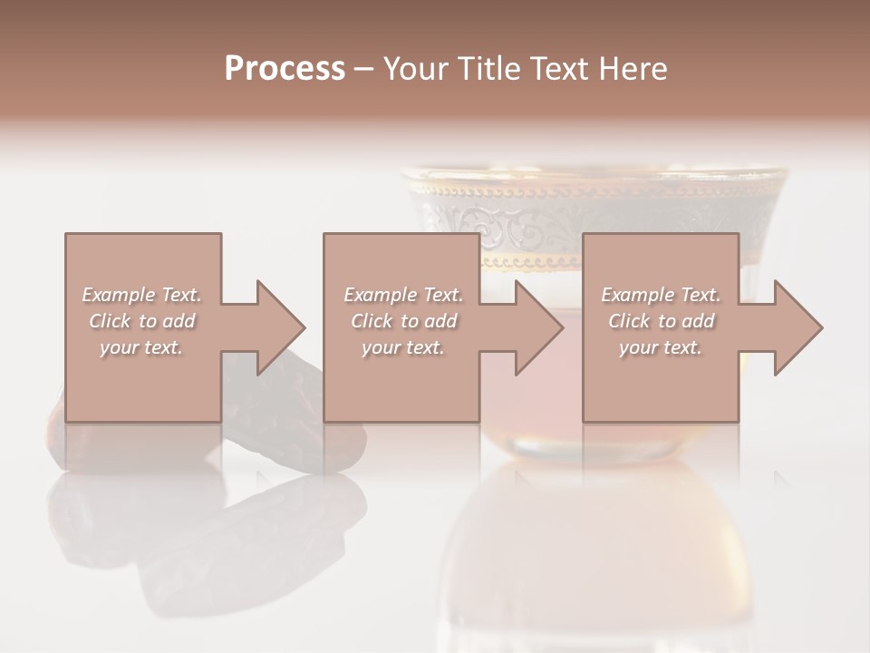 A Cup Of Tea Next To A Bowl Of Raisins PowerPoint Template