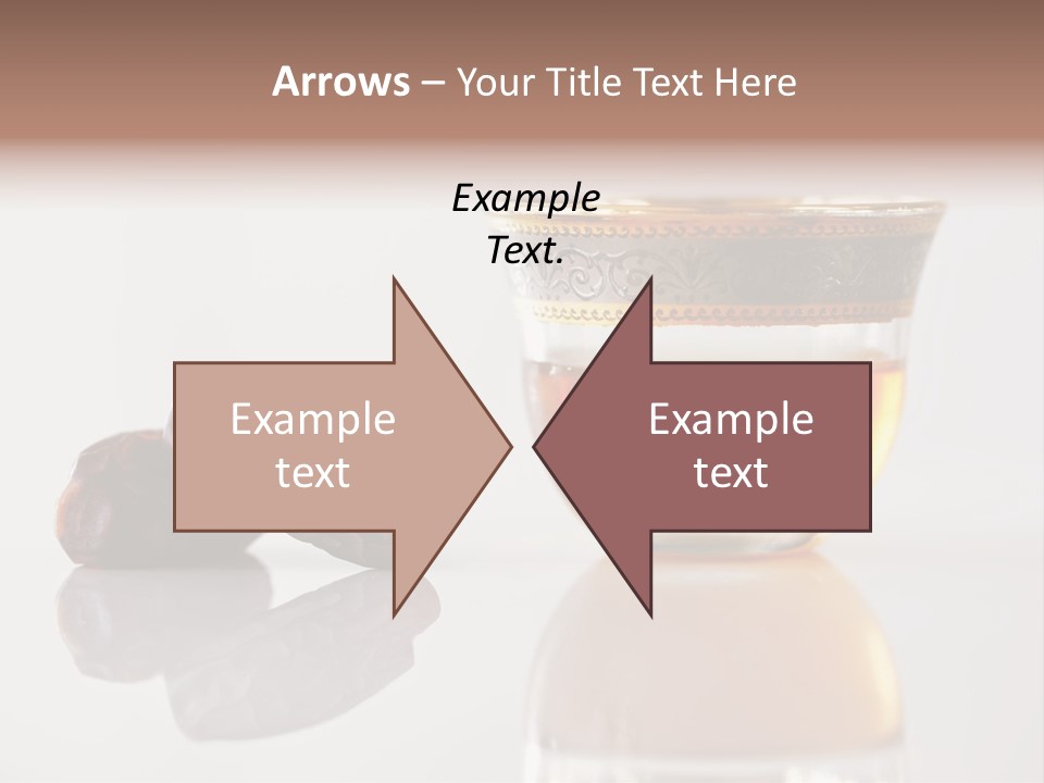 A Cup Of Tea Next To A Bowl Of Raisins PowerPoint Template