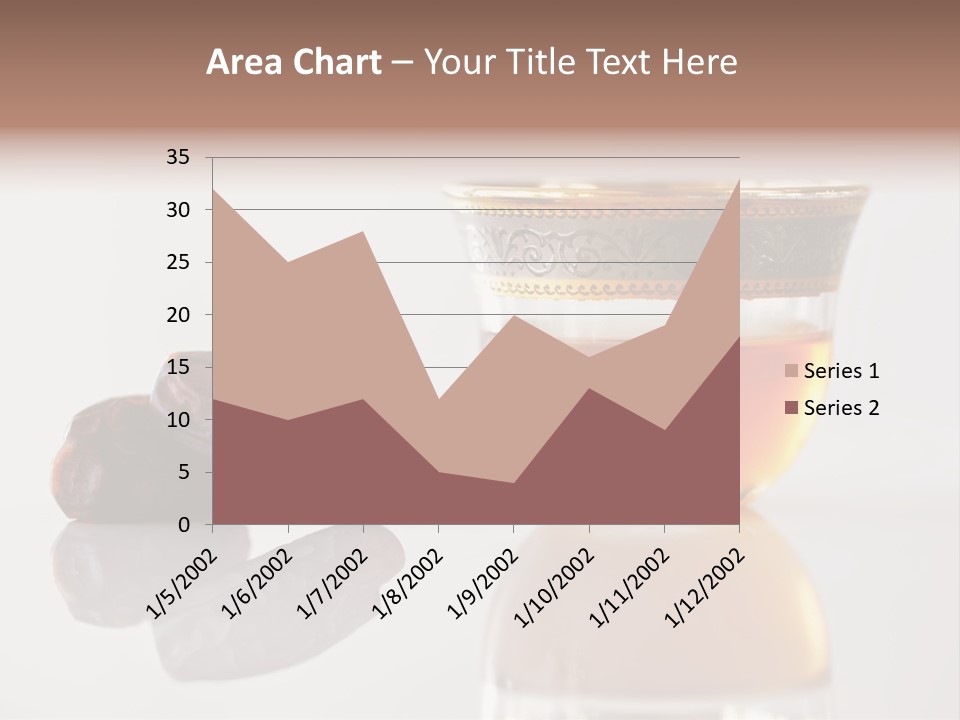 A Cup Of Tea Next To A Bowl Of Raisins PowerPoint Template