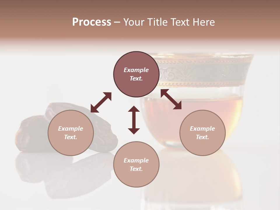 A Cup Of Tea Next To A Bowl Of Raisins PowerPoint Template