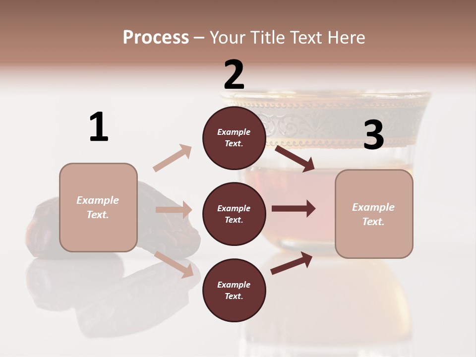 A Cup Of Tea Next To A Bowl Of Raisins PowerPoint Template