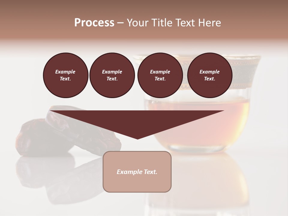 A Cup Of Tea Next To A Bowl Of Raisins PowerPoint Template
