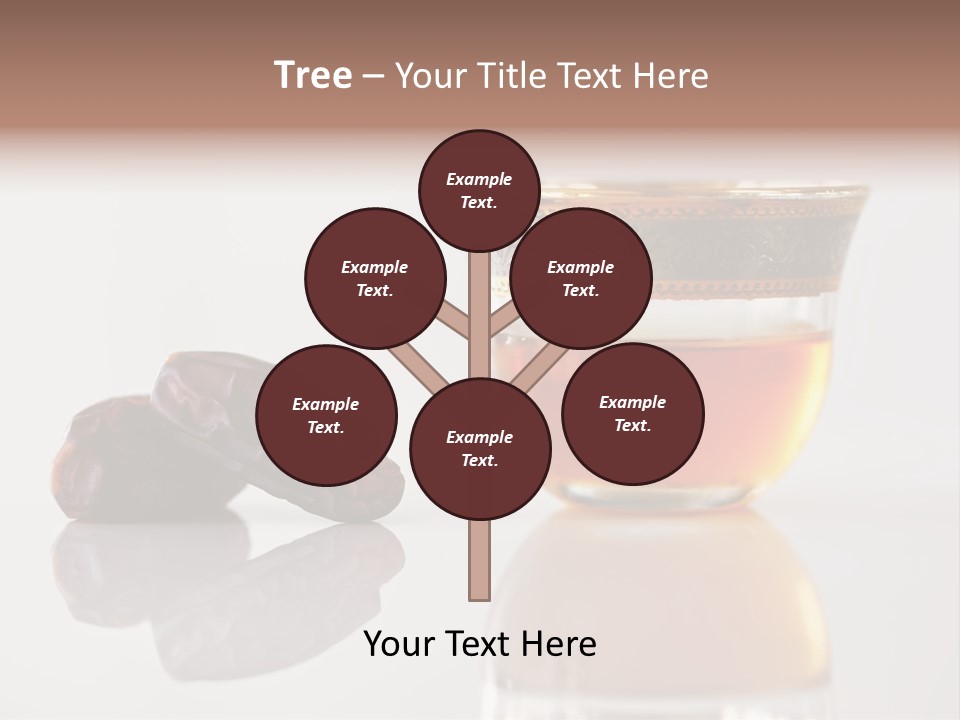 A Cup Of Tea Next To A Bowl Of Raisins PowerPoint Template