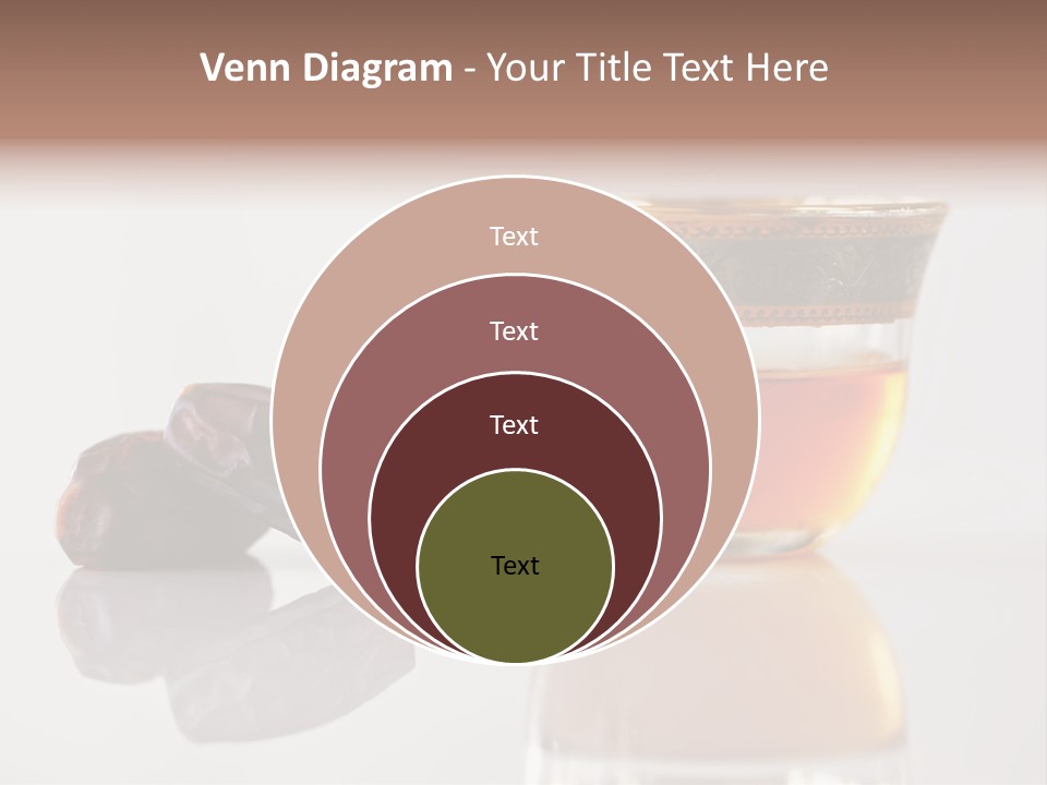 A Cup Of Tea Next To A Bowl Of Raisins PowerPoint Template