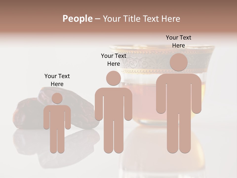 A Cup Of Tea Next To A Bowl Of Raisins PowerPoint Template