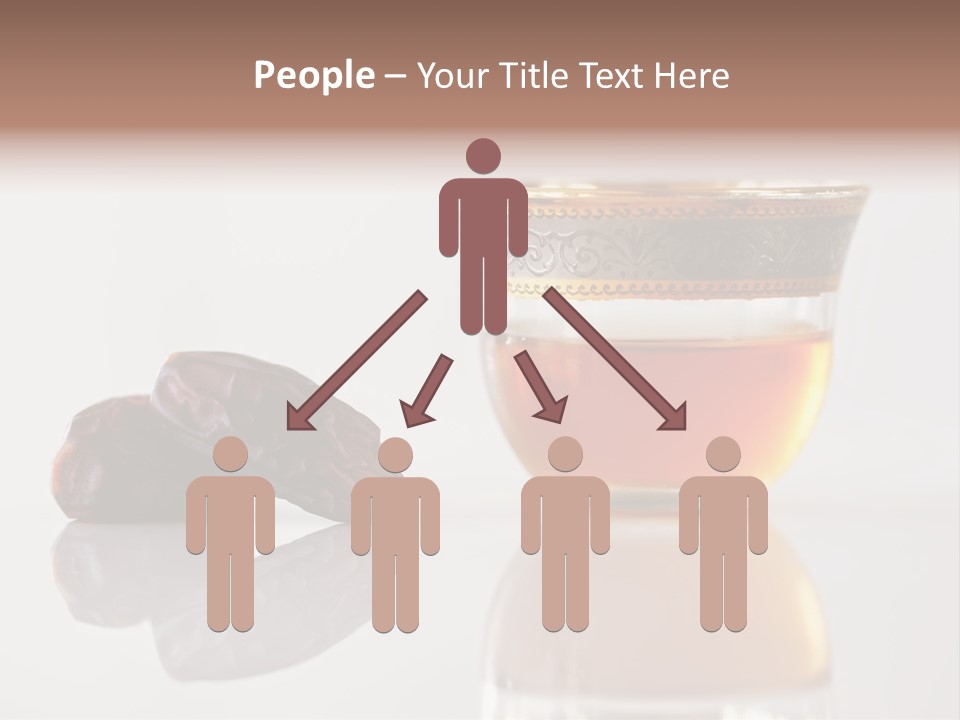 A Cup Of Tea Next To A Bowl Of Raisins PowerPoint Template