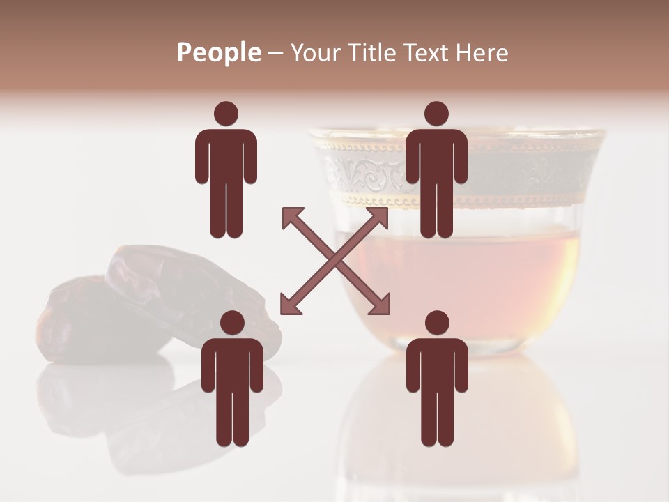 A Cup Of Tea Next To A Bowl Of Raisins PowerPoint Template