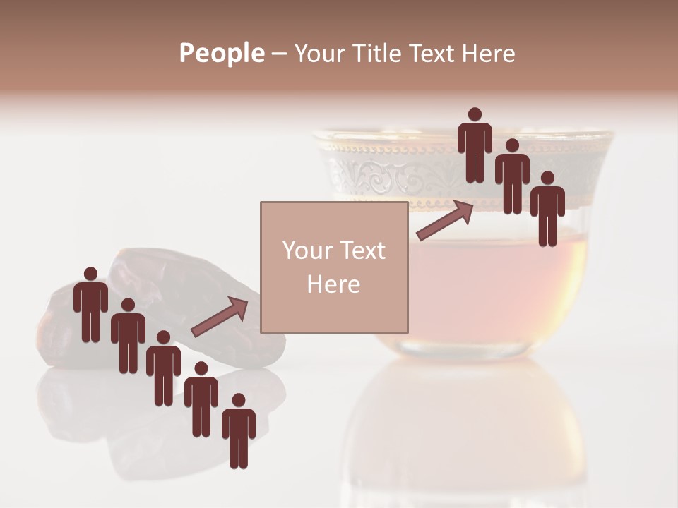 A Cup Of Tea Next To A Bowl Of Raisins PowerPoint Template