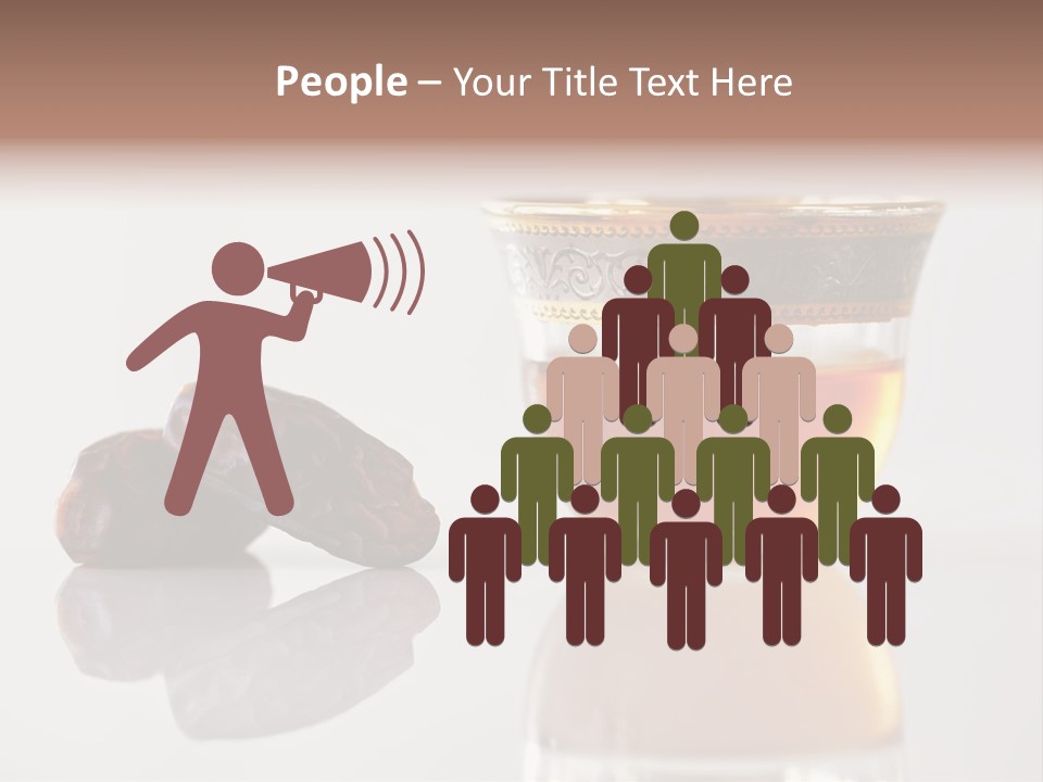 A Cup Of Tea Next To A Bowl Of Raisins PowerPoint Template