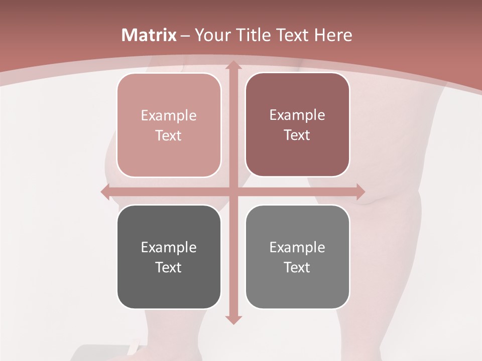 A Fat Woman Standing On Top Of A Scale PowerPoint Template
