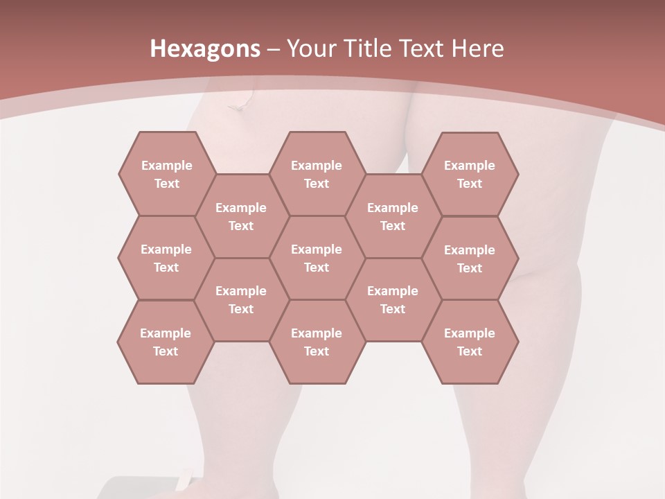 A Fat Woman Standing On Top Of A Scale PowerPoint Template