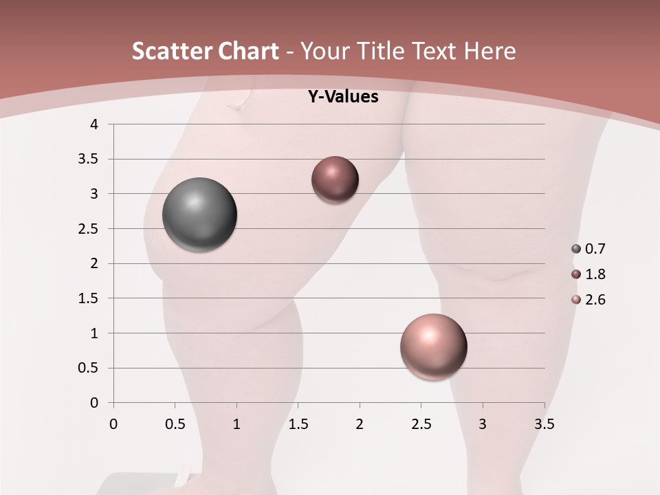 A Fat Woman Standing On Top Of A Scale PowerPoint Template