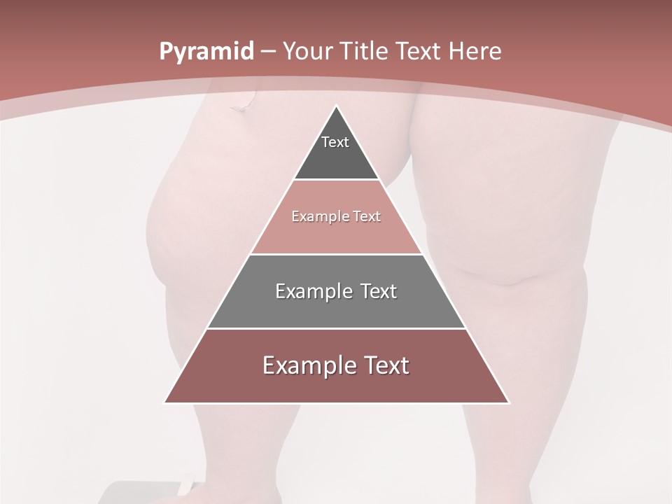 A Fat Woman Standing On Top Of A Scale PowerPoint Template